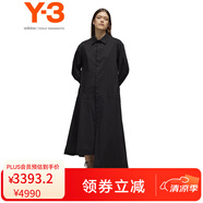 Y-3【出游必備】y3 DRESS女子連衣裙長袖不對稱襯衫裙52JV5840 黑色 XS