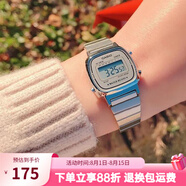 卡西歐（CASIO）手表 小春同款 情侶經(jīng)典復(fù)古小方塊 時尚學(xué)生表小金表七夕禮物 LA670WA-7D 女款