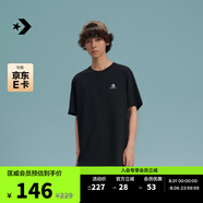 匡威（Converse）【夏季新品】匡威官方 春夏男簡(jiǎn)約刺繡純色短袖打底T恤MCH688 10023876-A02 L