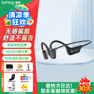 SANAGsanag塞那 A5s氣傳導(dǎo)運動藍牙耳機無線掛脖式跑步健身騎行防水非骨傳導(dǎo)超長續(xù)航適用于小米蘋果 星耀黑【一代標準版氣傳導(dǎo)】