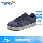 斯凱奇（Skechers）男孩板鞋/帆布鞋418024L 海軍藍(lán)色/NVY 37
