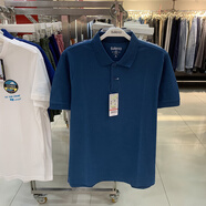 班尼路 BALENO新款夏季男裝翻領(lǐng)短袖修身純色百搭t恤休閑polo衫男男裝 摩洛哥藍(lán)74B_88001192 S _165_88A