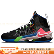 耐克（NIKE）AirZoomGTJumpEp圓頭舒適高幫籃球鞋男款黑藍(lán)國(guó)內(nèi)版 42