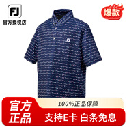 FootJoy高爾夫男士短袖春夏遮陽FJ運動T恤POLO衫golf上衣服裝 海軍藍 81760 XL 碼