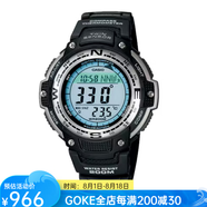 卡西歐（CASIO）男士手表SGW-100-2BCF腕表45mm雙傳感器指南針/溫度計運動表男表 SGW100-1V 52mm