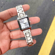 卡西歐（CASIO）手表CASIO LT-V007D-4E 2E 7E鋼帶簡(jiǎn)約石英防水碎碎冰女表小方表 LTP-V007D-2E