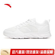 安踏（ANTA）跑步鞋網(wǎng)面透氣運(yùn)動(dòng)休閑跑步鞋子新款運(yùn)動(dòng)鞋 安踏白/霧灰-2 42