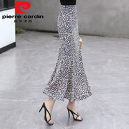 皮爾卡丹夏季薄款碎花高腰半身長(cháng)裙包臀A字魚(yú)尾裙 小碎花【半身裙】 S 建議.88-98斤左右