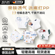 煦凜德國嬰兒尿布純棉可水洗防漏尿尿褲紗布尿不濕介子布夏天棉布尿片 【男寶】隨機圖案 5條裝 尿布兜 S【0-3個(gè)月】適合8斤以?xún)葘殞?
                                         title=