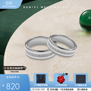 丹尼爾惠靈頓（DanielWellington）dw戒指女 琺瑯雙色情侶對戒 表白七夕情人節(jié)禮物送女友男生禮物 一對價（聯(lián)系客服備注碼數(shù)） 銀色
