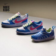 耐克（NIKE）官方酷菠蘿男女童COURT大童運動鞋夏季板鞋低幫IH0644 161白/透明粉/白/清透藍/淺檸檬黃/黑 36
