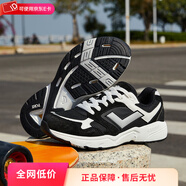 波尼（PONY）男女MJ復(fù)古潮流網(wǎng)面休閑輕量厚底運(yùn)動(dòng)跑步鞋241U1MJ02 黑色 偏小建議拍大 38