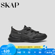 圣伽步（Skap）運(yùn)動(dòng)休閑鞋男士網(wǎng)面透氣戶外板鞋 深灰色/黑色 41