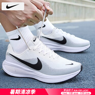 耐克（NIKE）男鞋子男 25夏季新款運動(dòng)鞋緩震耐磨慢跑鞋登山網(wǎng)面透氣跑步鞋男 【革命者8】101-白色黑勾/曬圖退10 46 （內長(cháng)300mm）