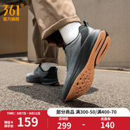 361度運動鞋男鞋飛翼4夏季網面透氣緩震回彈慢跑鞋Q彈超科技跑步鞋 石墨灰/曜石黑 44