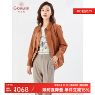 喬萬尼商場同款短款風(fēng)衣寬松設(shè)計長袖短外套春季新品EI3B162 金稻草 S