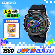卡西歐（CASIO）手表男G-SHOCK金屬小鋼炮防水運(yùn)動(dòng)學(xué)生電子表送男友GM-110B-1A