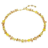 施華洛世奇（SWAROVSKI）閃耀水晶金 tone 吊墜項鏈女士日常佩戴多功能調節鏈 Yellow