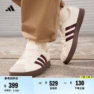 adidas「T頭鞋」VL COURT 2.0復(fù)古休閑板鞋德訓(xùn)鞋阿迪達(dá)斯輕運(yùn)動(dòng)   白色/暗紅/金色   42