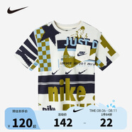 NIKE 耐克小童裝男童短袖T恤夏季休閑兒童舒適純棉休閑短T上衣