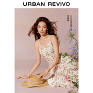 UR【鐘楚曦聯(lián)名款】2025秋季新款女度假風(fēng)刺繡連衣裙UYL750114 米白 (領(lǐng)口偏低) XS