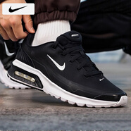 耐克（NIKE）男鞋 25夏季新款運動鞋休閑鞋AIR MAX氣墊鞋網(wǎng)面鞋緩震透氣跑步鞋 【新品】005-經(jīng)典黑白/曬圖退10 42 （內(nèi)長265mm）