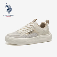 美國馬球協(xié)會（U.S.POLO ASSN.）保羅男鞋夏季新款網(wǎng)面透氣男士平底休閑鞋厚底耐磨輕盈百搭運(yùn)動鞋