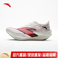 安踏（ANTA）C202 6代 PRO丨馬拉松碳板跑步鞋男競速跑鞋 紙莎白/烈焰紅-9【女】 37.5