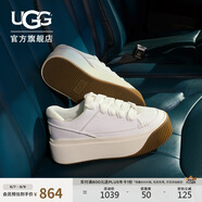 UGG春季新款女士輕便厚底EZ杜茨休閑鞋 1167499WHT|白色 38