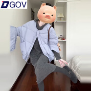 DGOV感連帽針織連衣裙子女春秋季2025新款慵懶風(fēng)氣質(zhì)內(nèi)搭毛衣長裙 【灰連衣裙】zt XL 【115-125斤】