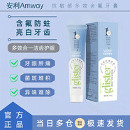 安利（Amway）安利牙膏白茶薄荷口味官網(wǎng)麗齒健多效含氟美白去黃清新口氣200g 新款白茶1支