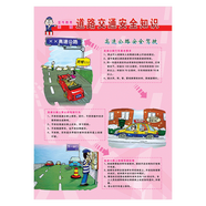 道路交通安全知識(shí)宣傳畫海報(bào)宣傳教育順口溜掛圖宣傳欄展板墻貼紙JTC JTC11 高速公路安全駕駛 70*50厘米 PP貼紙