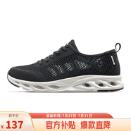 駱駝（CAMEL）網(wǎng)面男鞋透氣輕量健步休閑運(yùn)動鞋子 A11260L8125 黑色43