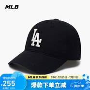 MLB帽子男女軟頂棒球帽虞書欣明星同款運動鴨舌帽3ACP6601N-07BKS-F