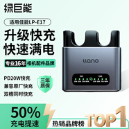 綠巨能（llano）適用佳能LP-E17相機(jī)電池R50/200D二代R10/R8/750D/800D/760D/850D/R100/M3/M6 輕鋁雙口快充底座