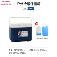 MIEHONE德國進(jìn)口品質(zhì)戶(hù)外冰箱保溫箱冷藏箱商用冰塊冷藏食品保鮮擺攤戶(hù)外露營(yíng)車(chē)載冰桶小冰箱 藍色6L