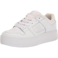 Dcshoecousa女士板鞋 DC鞋子 Manteca 4 防滑輕便舒適皮革低幫運動休閑鞋 Blanco/Blanco 36