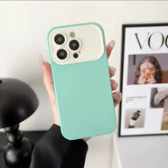 柒閱芒適用iPhone14PROMAX蘋果13視窗12磨砂11簡約保護(hù)套 青色 iPhone X/XS