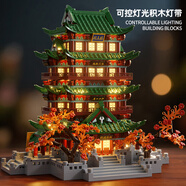 星涯優(yōu)品兒童積木玩具典藏版滕王閣拼搭積木拼裝6歲四大名樓新年禮物