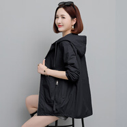 潮思匯外套女春秋2025新款女裝氣質(zhì)小個(gè)子上衣休閑百搭洋氣短款?yuàn)A克風(fēng)衣 黑色 L 【110-125斤】