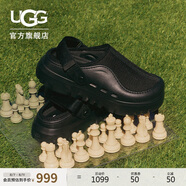UGG夏季新款男女同款舒適厚底休閑涼鞋1166912BLK|黑色 41