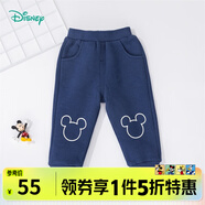 迪士尼寶寶（Disney Baby）迪士尼童裝兒童長褲迪士尼寶寶系列休閑褲 藏青K1177 5歲/身高120cm