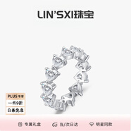 戀上心法國設(shè)計(jì)師s925純銀韓版韓式時(shí)尚愛心滿鉆戒指女甜美可愛心形指環(huán) S925純銀 美碼-5號(hào)