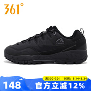 361度男鞋戶(hù)外徒步鞋2025春季新款潮流防風(fēng)保暖防滑耐磨登山休閑運動(dòng)鞋 曜石黑/煙灰 43