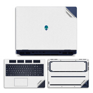 咔咔魚外星人星艦16 16X貼膜/貼紙16英寸Alienware游戲筆記本電腦機身鍵盤屏幕保護膜 白色星光磨砂 ABCD面