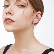 LZK山海純銀耳釘女小眾設(shè)計冷淡風耳環(huán)甜酷耳飾無耳洞耳骨夾 山海耳釘【一對】 通體s925純銀