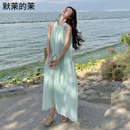 默茉的茉仙氣飄飄連衣裙讓你美出新高度 淺綠色 S