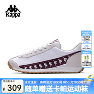 卡帕（Kappa）背靠背串標(biāo)薄底運(yùn)動(dòng)鞋男女2025新款德訓(xùn)鞋戶外復(fù)古跑鞋 K0FX5MM18 經(jīng)典白/麥芽米棕/樞機(jī)紅-012 41