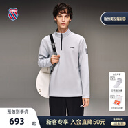 蓋世威（K·SWISS）男T恤秋季新款透氣百搭休閑T恤1010736 094青錫灰 L
