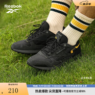 Reebok銳步官方男女款CLASSIC LEATHER黑武士美拉德休閑復(fù)古跑鞋 100032804 36.5 (23.6cm),US:5.5